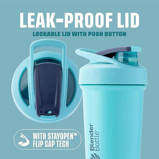BlenderBottle Strada Sleek - Stainless Steel - 25-oz. - Seafoam