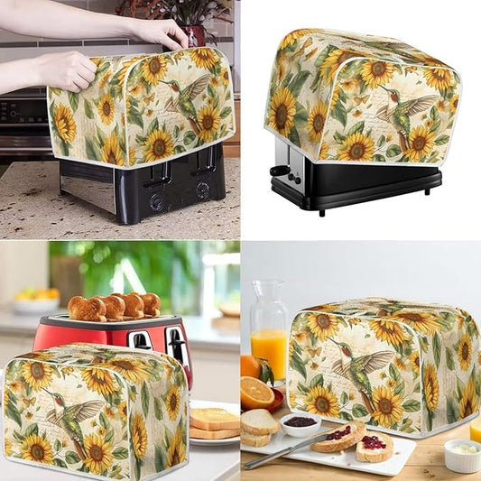 Hummingbird Blender Dust Cover & Bread Maker Toaster Cover - Sunflower Kitchen Small Appliance Dustproof Accessories