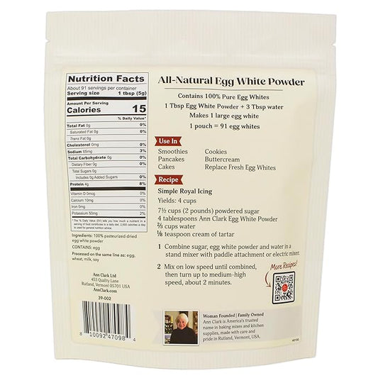Ann Clark Cookie Cutters All Natural 100% Egg White Powder Made in USA, 1 lb